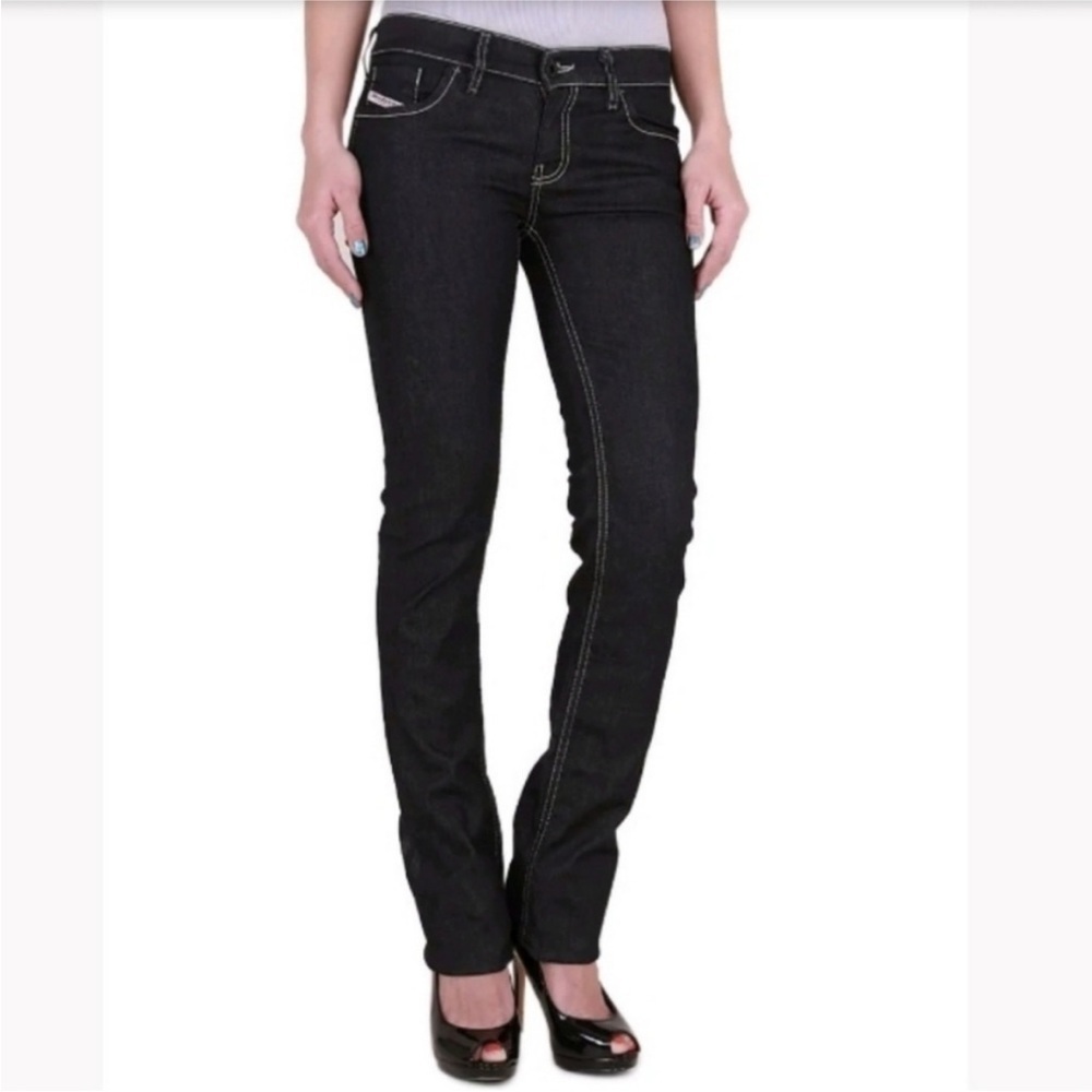 Diesel Jeans LIV Italy Low Rise Boot Cut Stretch Denim Size 27 007AA Stretch